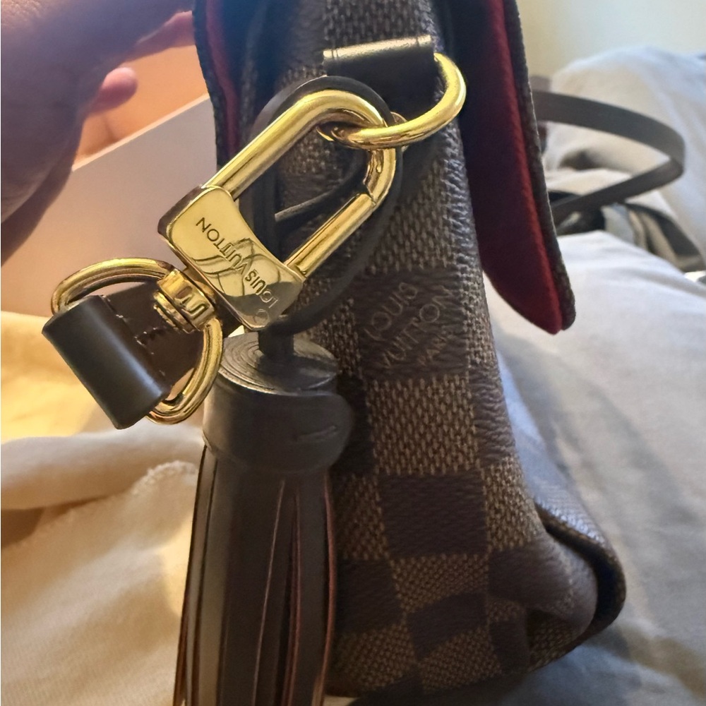 Louis Vuitton Damier Ebene Croisette Crossbody with Gold Hardware - Picture 14 of 15